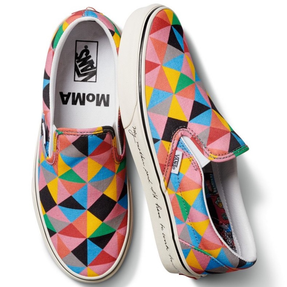 Slip on Vans x MoMA Faith Ringgold - Size W5 - USED 💘